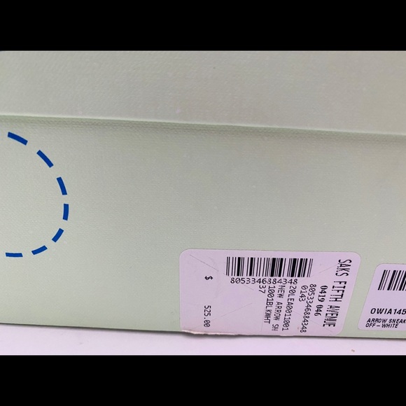 🤍SOLD🤍Off-White Men’s Arrow Sneakers EUR 37 NWB - Picture 14 of 14